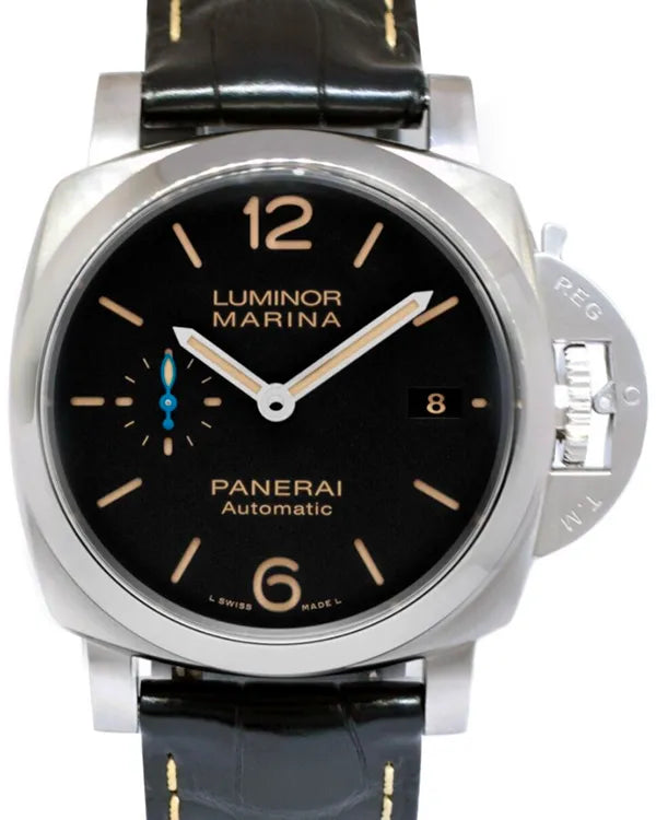2016 Panerai Luminor Marina 1950 3 Days 42MM Black Dial Leather Strap (PAM01392)