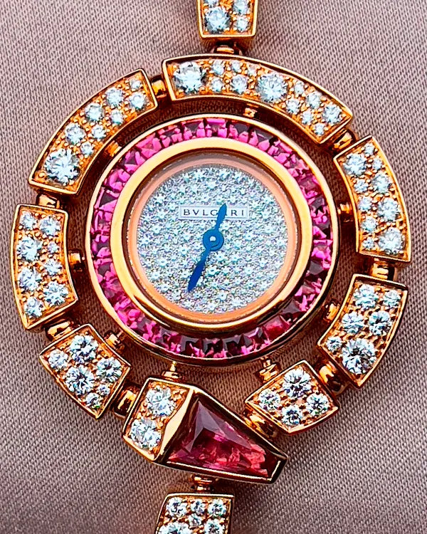 2018 Bvlgari Serpenti 37MM Quartz Diamond Pavé Dial Rose Gold/Diamonds Bracelet (102536)