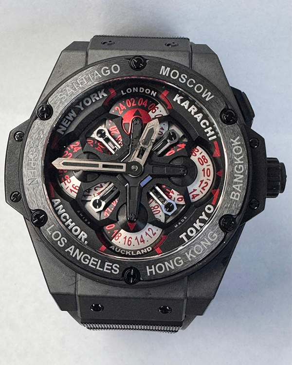 Hublot Big Bang King Power Unico GMT 48MM Black Dial Rubber Strap (771.CI.1170.RX)