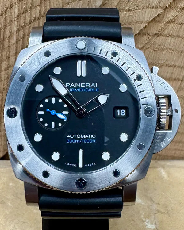 2023 Panerai Luminor Submersible 44MM Black Dial Rubber Strap (PAM01229)