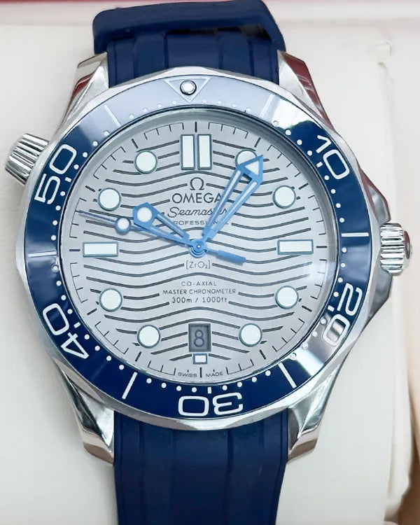 2022 Omega Seamaster Diver 300M 42MM Grey Dial Rubber Strap (210.32.42.20.06.001)