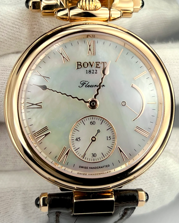 Bovet Amadeo Fleurier 39MM Mother of Pearl Dial Leather Strap (AF39005)