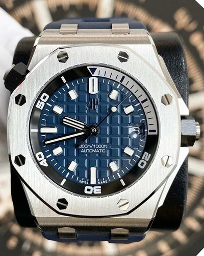 2021 Audemars Piguet Royal Oak Offshore 42MM Blue Dial Rubber Strap (15720ST.OO.A027CA.01)