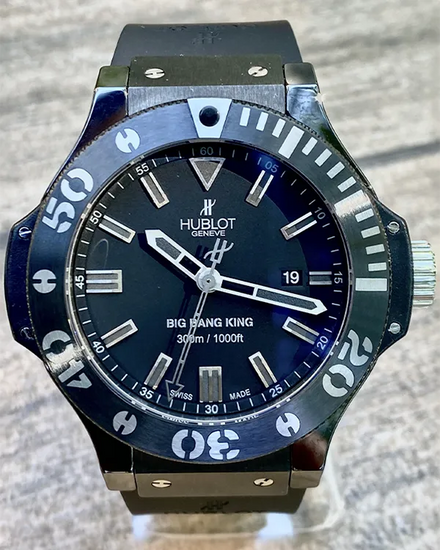Hublot Big Bang King "Black Magic" 48MM Black Dial Rubber Strap (322.CK.1140.RX)