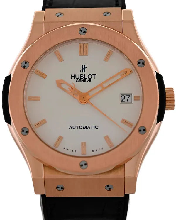 Hublot Classic Fusion King 45MM Opaline Dial Leather Strap (511.OX.2610.LR)