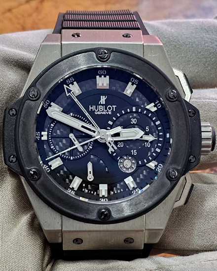 Hublot King Power Zirconium L.E. 48MM Carbon Fiber Dial Rubber Strap (709.ZM.1770.RX)