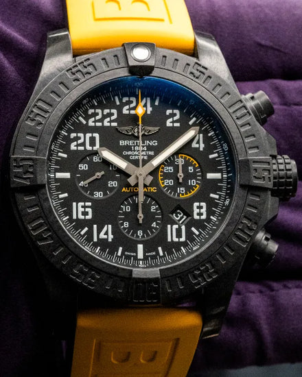 Breitling Avenger "Hurricane" 50MM Black Dial Rubber Strap (XB1210E4/BE89)