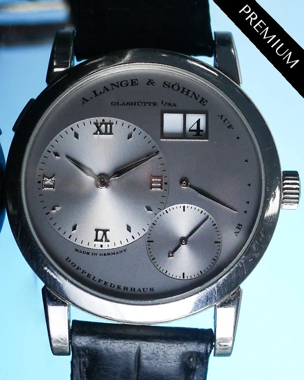 A. Lange & Söhne Glashütte Lange 1 38.5MM Silver Dial Leather Strap (101.025)