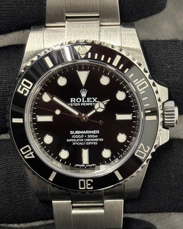 Rolex Submariner No Date 40MM Black Dial Oyster Bracelet (114060)