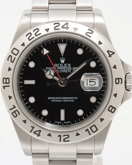 2001 (K Serial) Rolex Explorer II 40MM Black Dial Oyster Bracelet (16570)