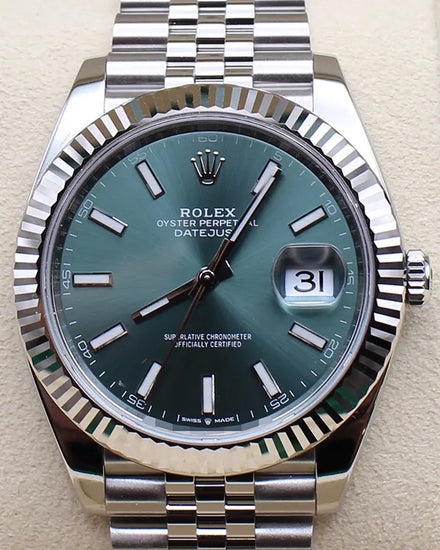 2024 Rolex Datejust 41MM Green Dial Jubilee Bracelet (126334)