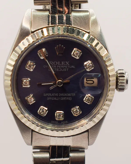 Rolex Lady-Datejust 26MM Blue Dial Jubilee Bracelet (6917)