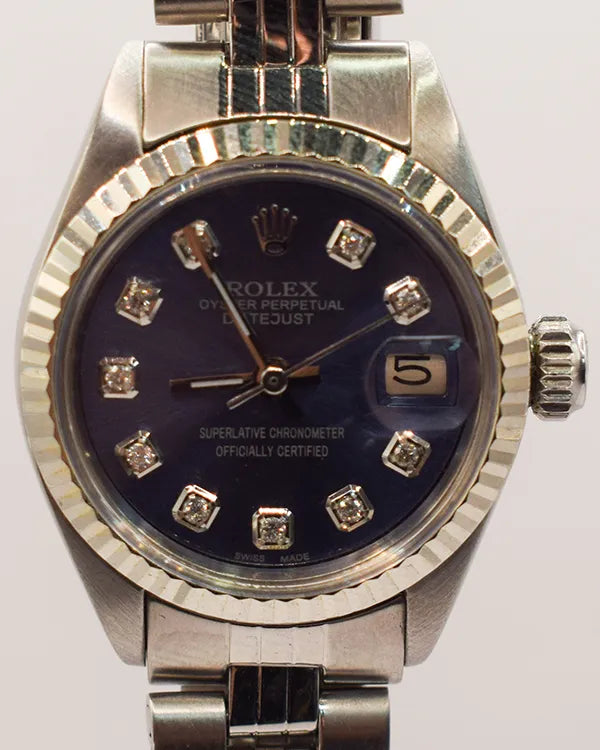 Rolex Lady-Datejust 26MM Blue Dial Jubilee Bracelet (6917)