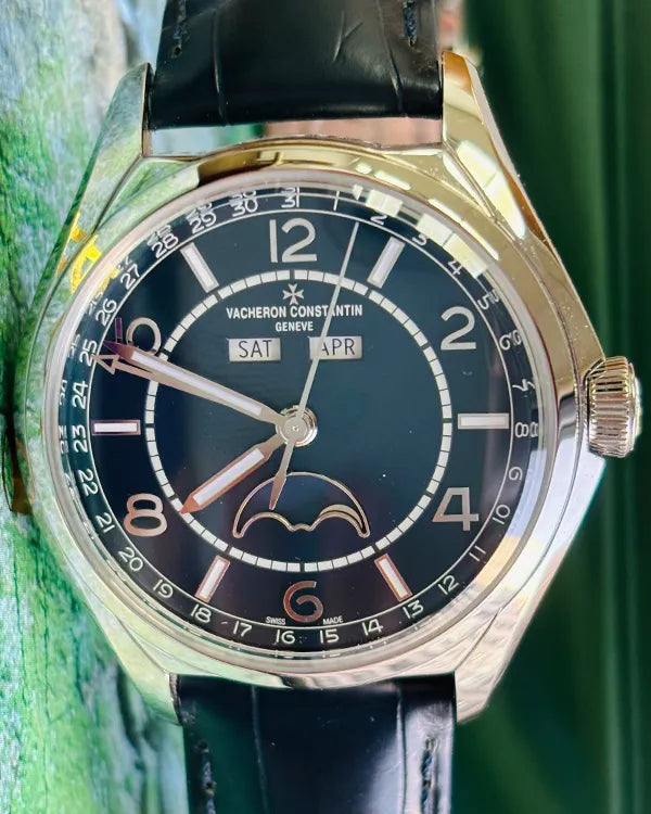 2021 Vacheron Constantin Fiftysix 40MM Blue Dial Leather Strap (4000E/000A-B548)