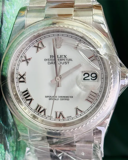 2007 Rolex Datejust 36MM White Dial Oyster Bracelet (116200)