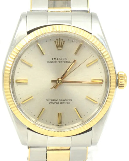 Rolex Oyster Perpetual 34MM Champagne Dial Two-Tone Oyster Bracelet (1005)