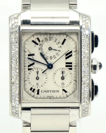 Cartier Tank Française 28MM Quartz White Dial Steel Bracelet (2303)