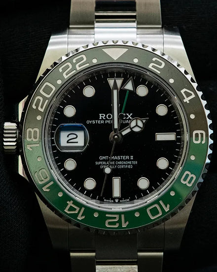 2024 Rolex GMT-Master II "Sprite" 40MM Black Dial Oyster Bracelet (126720VTNR)