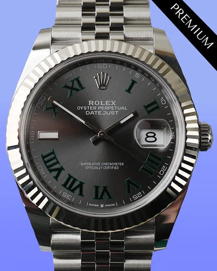 2024 Rolex Datejust "Wimbledon" 41MM Slate Dial Jubilee Bracelet (126334)