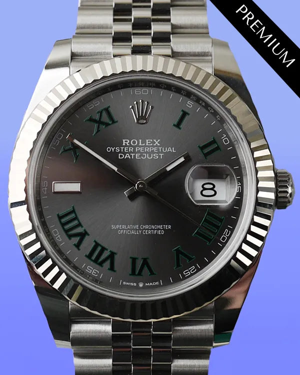 2024 Rolex Datejust "Wimbledon" 41MM Slate Dial Jubilee Bracelet (126334)