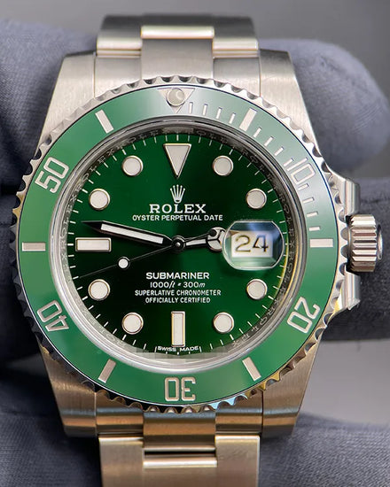 2018 Rolex Submariner Date “Hulk” 40MM Green Dial Oyster Bracelet (116610LV)