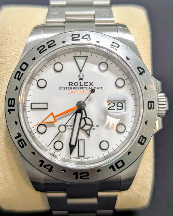 2018 Rolex Explorer II "Polar" 42MM White Dial Oyster Bracelet (216570)