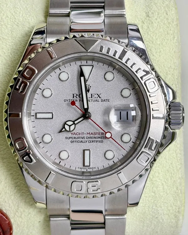 2001 (P Serial) Rolex Yacht-Master 40MM Silver Dial Oyster Bracelet (16622)