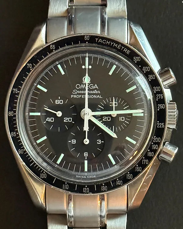 Omega Speedmaster Professional Moonwatch 42MM Black Dial Aftermarket Steel Bracelet (3570.50.00)