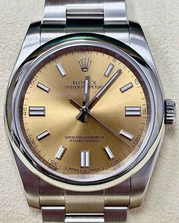 Rolex Oyster Perpetual 36MM White Grape Dial Oyster Bracelet (116000)