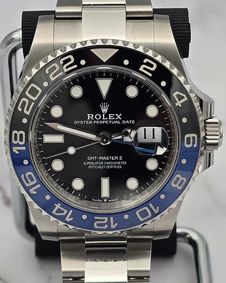 2024 Rolex GMT-Master II "Batman" 40MM Black Dial Oyster Bracelet (126710BLNR)