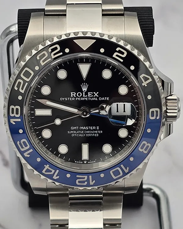 2024 Rolex GMT-Master II "Batman" 40MM Black Dial Oyster Bracelet (126710BLNR)