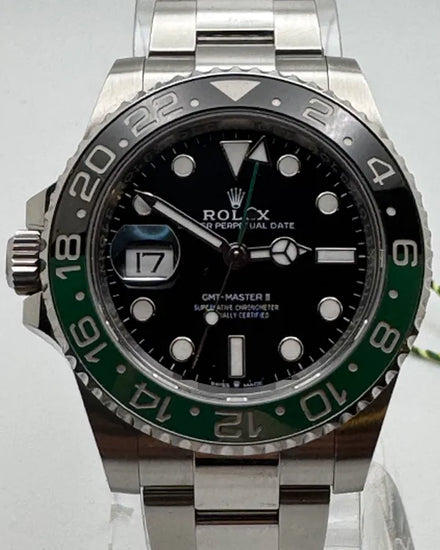 2023 Rolex GMT-Master II "Sprite" 40MM Black Dial Oyster Bracelet (126720VTNR)