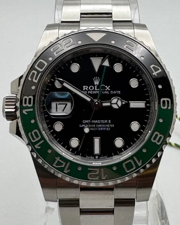 2023 Rolex GMT-Master II "Sprite" 40MM Black Dial Oyster Bracelet (126720VTNR)