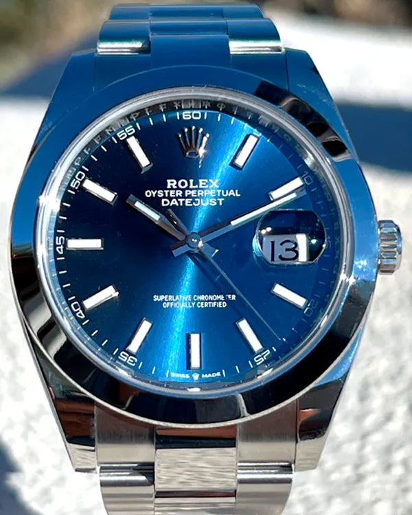 Rolex Datejust 41MM Blue Dial Oyster Bracelet (126300)