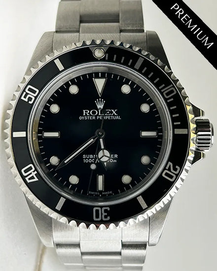 Rolex Submariner No-Date 40MM Black Dial Oyster Bracelet (14060)