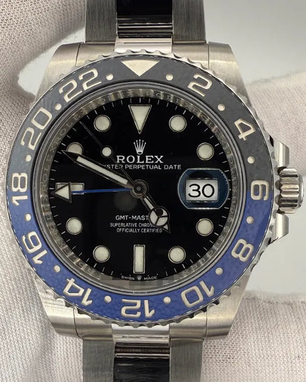 2022 Rolex GMT-Master II "Batman" 40MM Black Dial Oyster Bracelet (126710BLNR)
