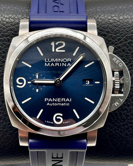 2020 Panerai Luminor Marina 44MM Blue Dial Rubber Strap (PAM01313)