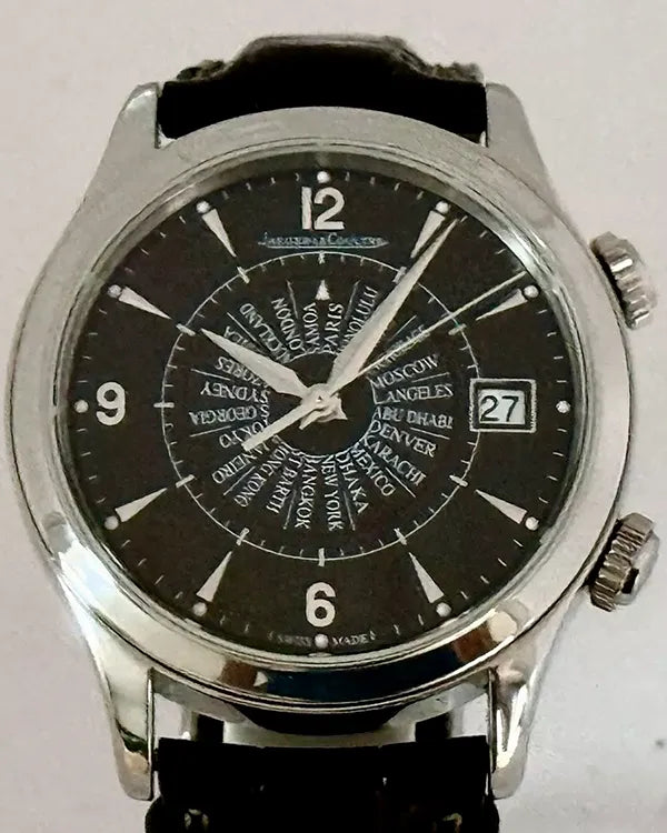 Discontinued Jaeger-LeCoultre Master Memovox L.E. 40MM Black Dial Leather Strap (Q1418471)