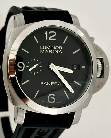 Panerai Luminor Marina 1950 3 Days 44MM Black Dial Rubber Strap (PAM00312)