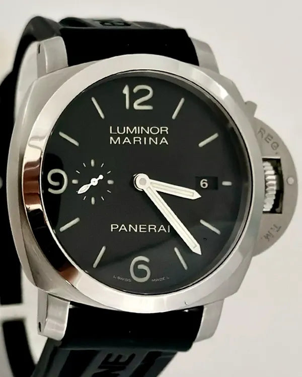 Panerai Luminor Marina 1950 3 Days 44MM Black Dial Rubber Strap (PAM00312)