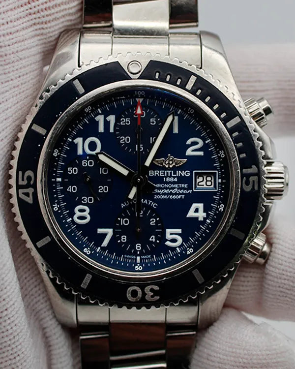 Breitling Superocean 42MM Blue Dial Steel Bracelet (A13311D1/C936-161A)