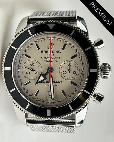 Breitling Superocean Heritage 44MM Silver Dial Steel Bracelet (A23370)