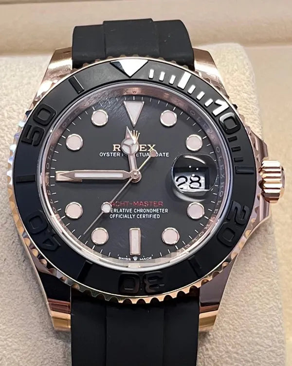 2024 Rolex Yacht-Master 40MM Black Dial Oysterflex Strap (126655)