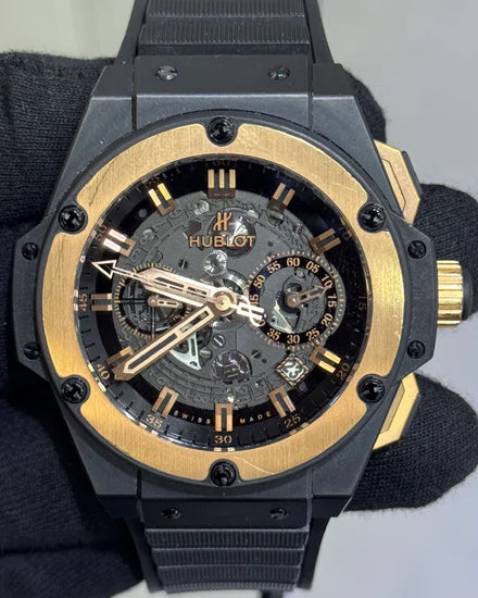 Hublot King Power Unico 48MM Skeleton Dial Rubber Strap (701.CO.0180.RX)