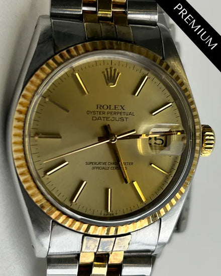 1979 Rolex Datejust 36MM Champagne Dial Two-Tone Jubilee Bracelet (16013)