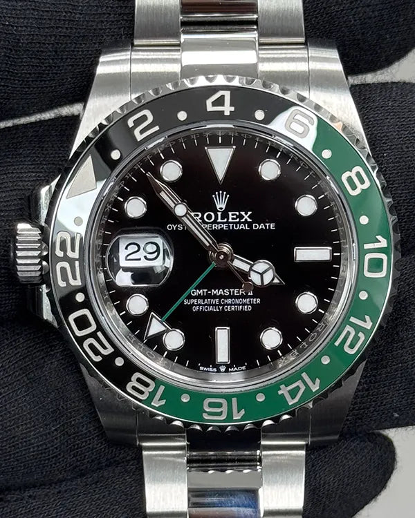 2024 Rolex GMT-Master II "Sprite" 40MM Black Dial Oyster Bracelet (126720VTNR)