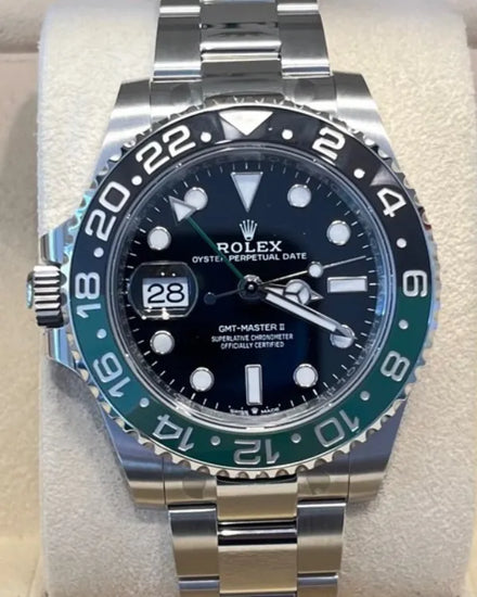 2024 Rolex GMT-Master II "Sprite" 40MM Black Dial Oyster Bracelet (126720VTNR)