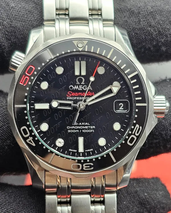 Omega Seamaster Diver 300M "James Bond 50th Anniversary" L.E. 36.25MM Black Dial Steel Bracelet (212.30.36.20.51.001)