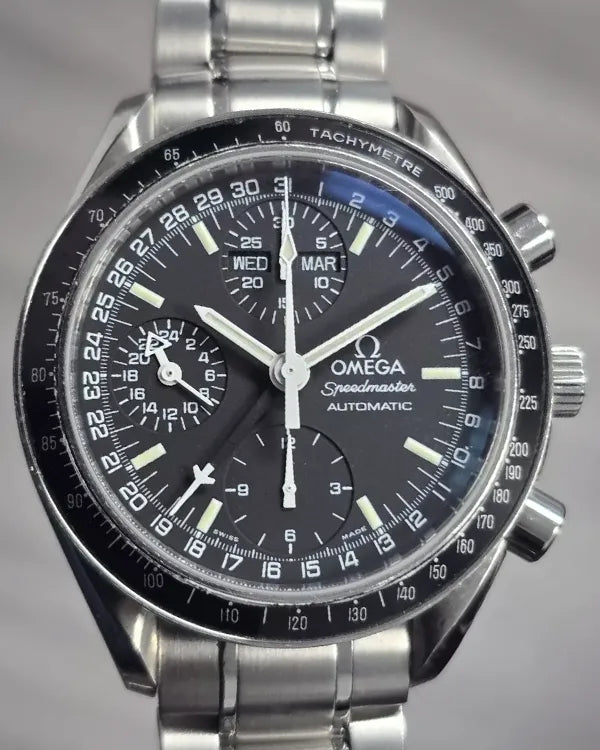 Omega Speedmaster Day Date 39MM Black Dial Steel Bracelet (3520.50.00)