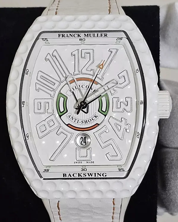 2021 Franck Muller Vanguard "Golf" L.E. 44MM White Dial Rubber Strap (V45 SC DT GOLF TT BC BC)